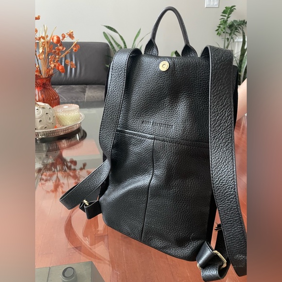 Aimee Kestenberg Tamitha Backpack Purse. Leather/velvet with gold accents. - Picture 9 of 13